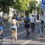 Radfahrer in Deutschland wählen die Verkehrssicherheit