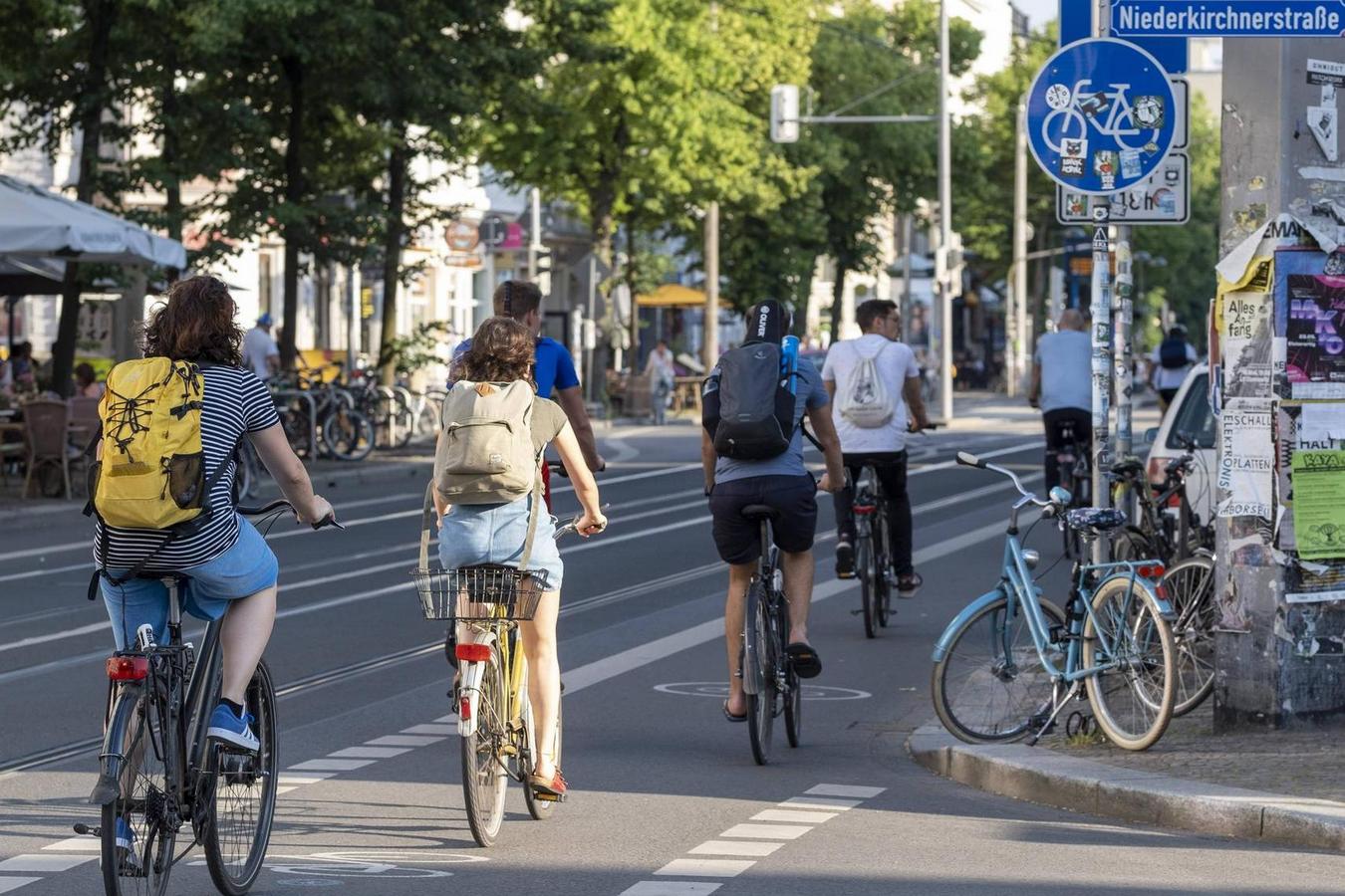 Radfahrer in Deutschland wählen die Verkehrssicherheit